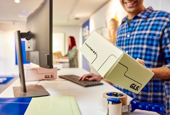 Man holding a parcel 